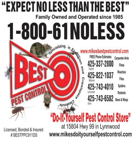 We Now Offer Full Service Pest Control